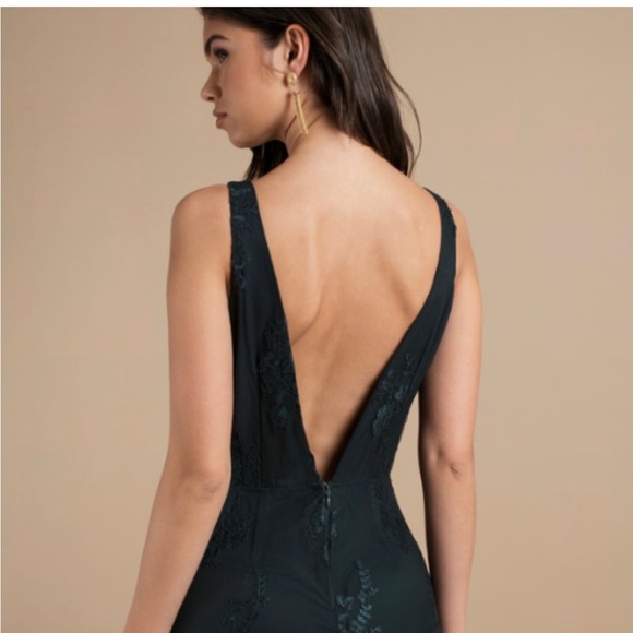 Emerald Green Mini Dress - Picture 6 of 6